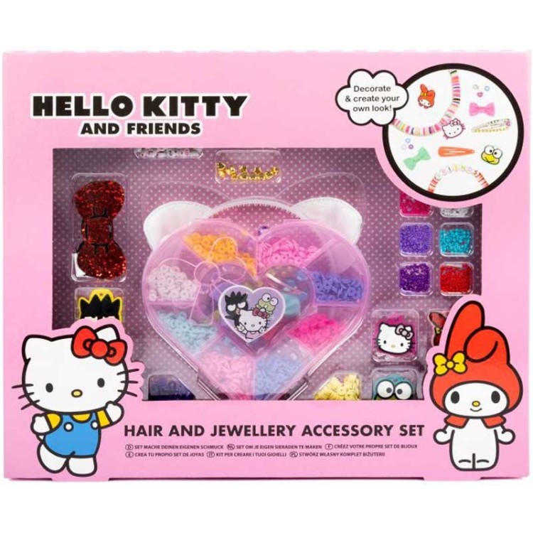 Hello Kitty アクセサリーセット Sanrio Hello Kitty Hair and Jewellery Accessory Set - ArgosyToys.co.uk