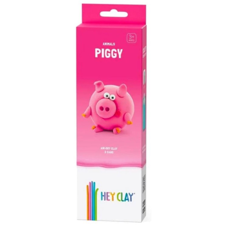 Hey Clay Animals 3 Cans Piggy