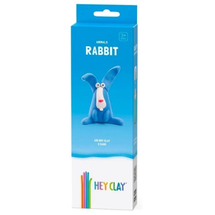 Hey Clay Animals 3 Cans Rabbit