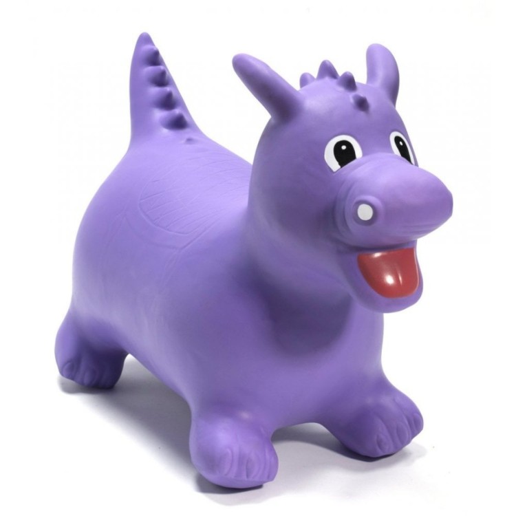 HC Hippychick Happy Hopperz PURPLE DINO (Wider Body) approx 60cm long x 30/35cm