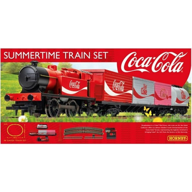 Hornby Summertime 00 Gauge Train Set Coca Cola R1276