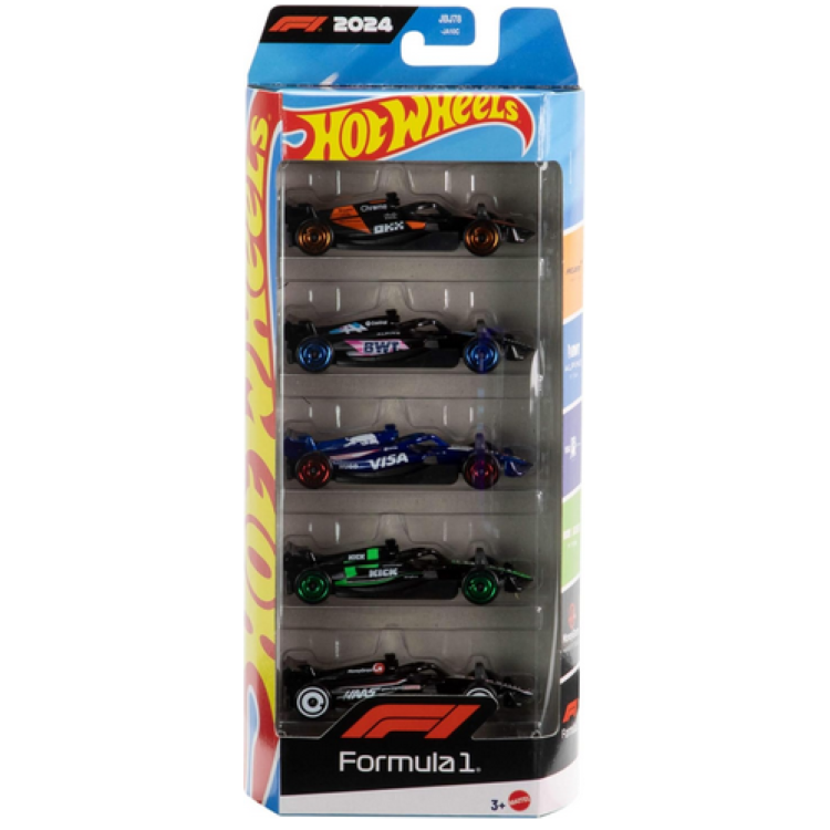 Mattel Hot Wheels Basic Race Team 5 Car Pack - Formula One