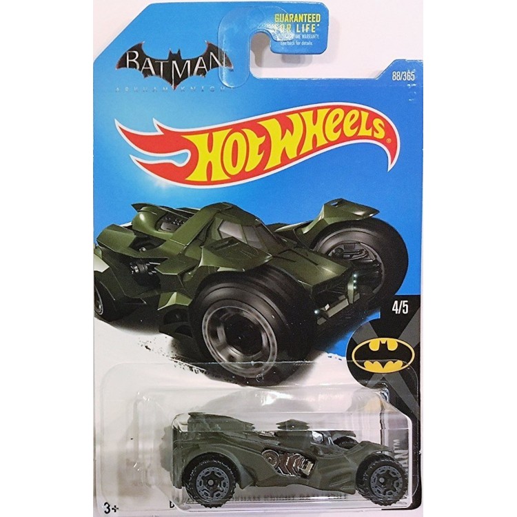 Mattel Hot Wheels Batman Arkham Knight Batmobile Green 4/5 2017 DTY48-D5B6