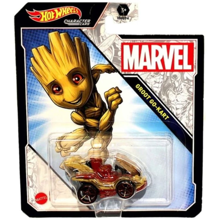 Hot Wheels Character Cars Marvel - Groot Go-Kart