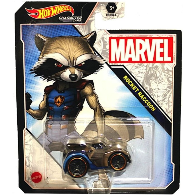 Hot Wheels Character Cars Marvel - Rocket Racoon