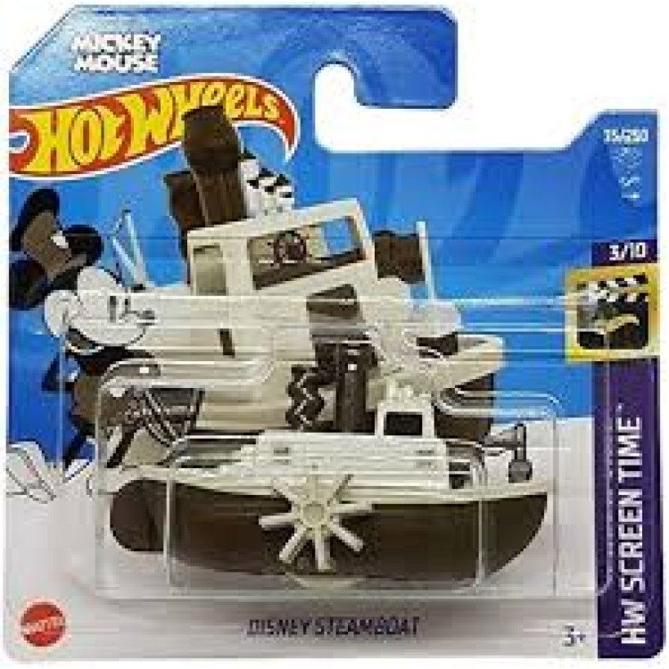 Mattel Hot Wheels Disney Steamboat Willie Screen Time 2022 Mickey Mouse HCT56-M524