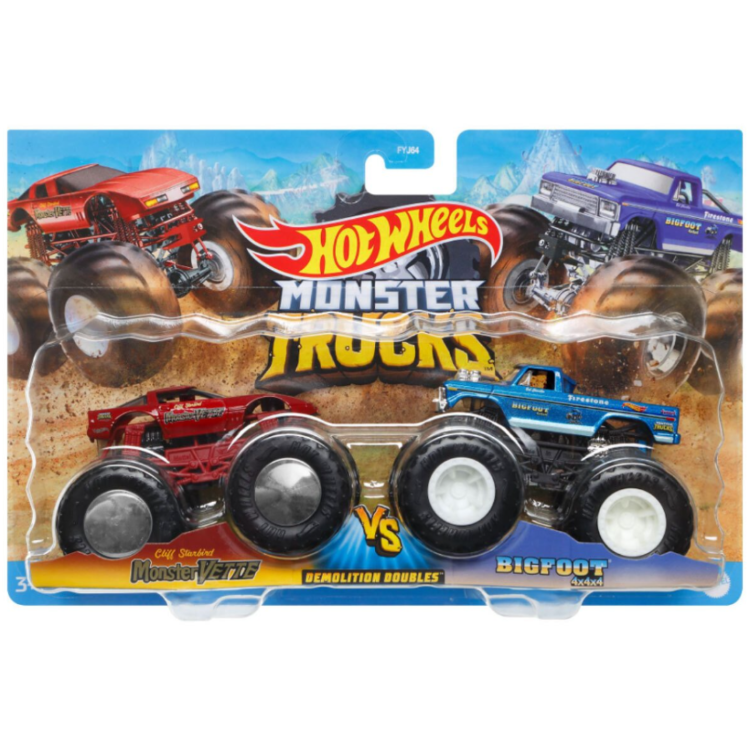 Hot Wheels Monster Truck 2 Pack Assortment FYJ64