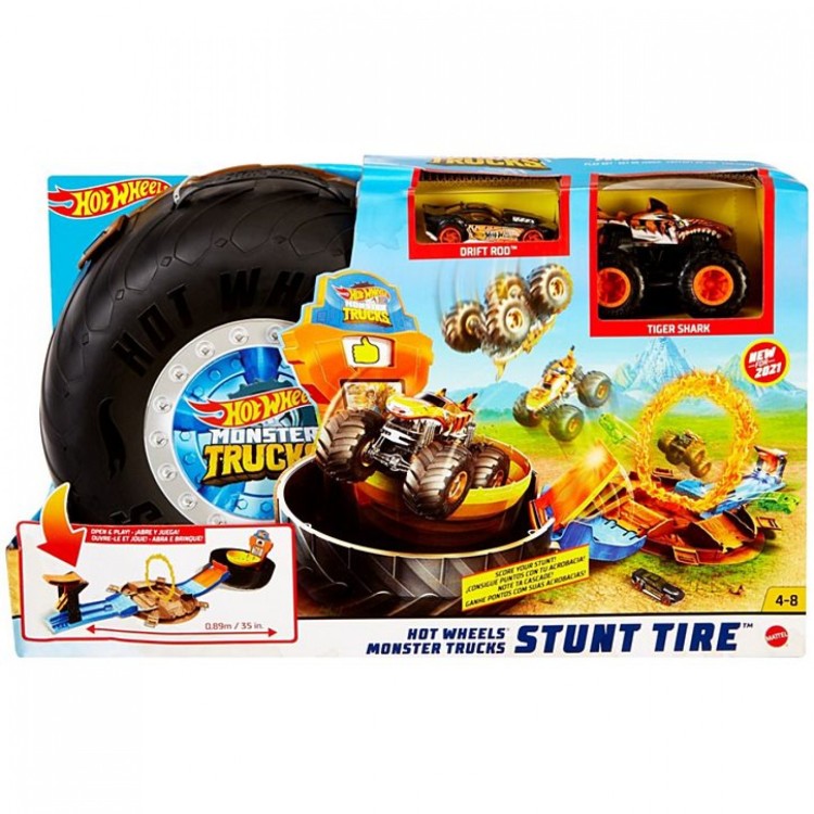 Mattel Hot Wheels Monster Trucks Stunt Tyre Mattel GVK48	
