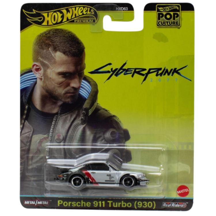 Hot Wheels Premium Pop Culture - Cyberpunk 2077 Porsche 911 Turbo (930) HXD63