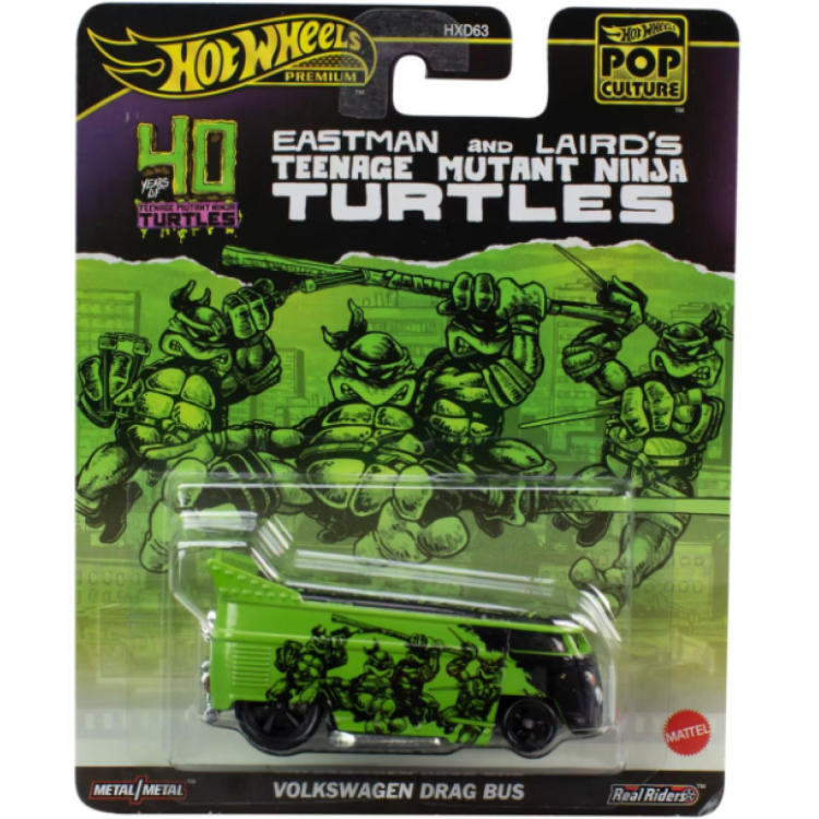 Hot Wheels Premium Pop Culture - Teenage Mutant Ninja Turtles Volkswagen Drag Bus HXD63