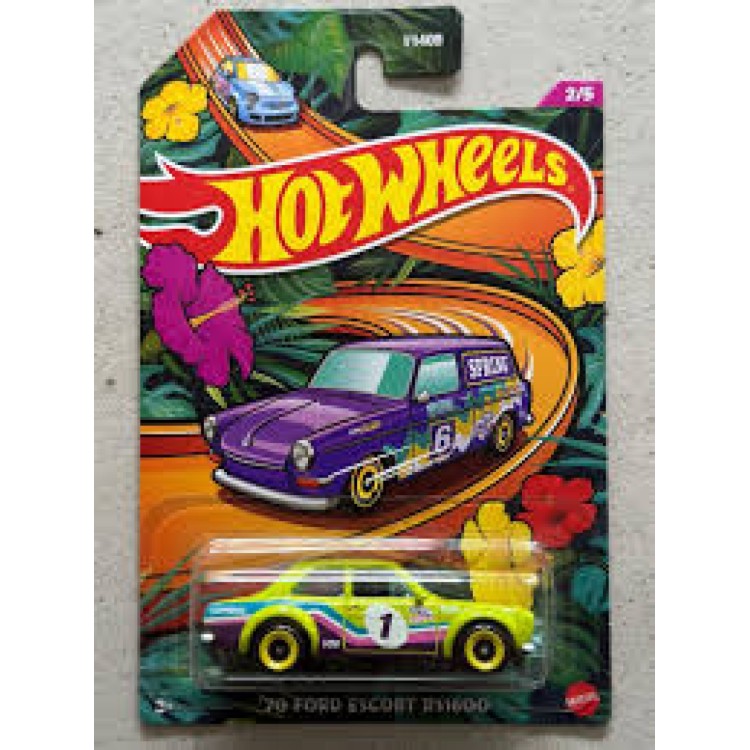 Mattel Hot Wheels Spring Collection 2023 - 1970 Ford Escort RS1600, Custom 1969 Volkswagen Squareback Subaru Impreza WRX, Fiat 500, Mini Cooper S Challenge - V1405 
