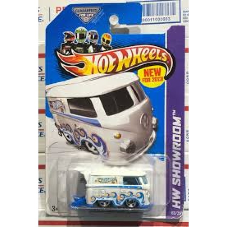 Mattel Hot Wheels Volkswagen White Kool Kombi Showroom 2013 X1993-CDLC3 Damaged Packaging