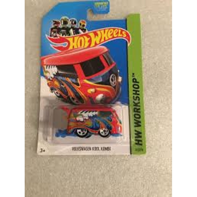Mattel Hot Wheels Volkswagon Red Kool Kombi HW Workshop 2014 BFD74-05B5 201/250