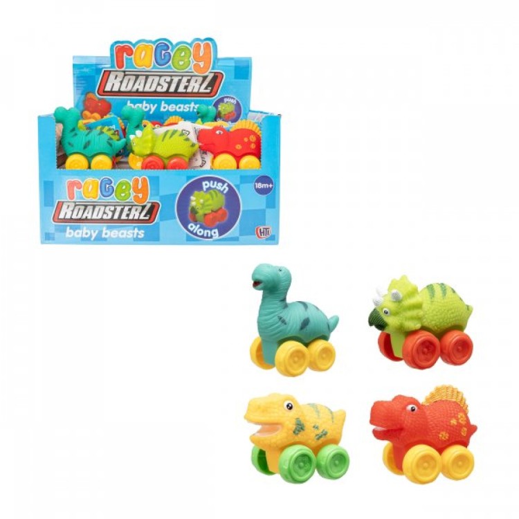 HTI Racey Roadsters Baby Beats Push Along Dinosaurs