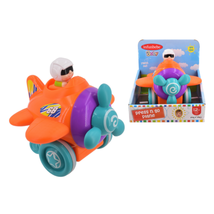 KTL Infunbebe Baby Press N Go Plane 12m+ TY2126