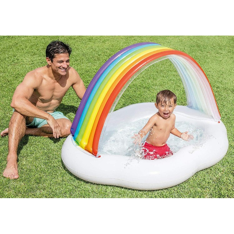 KTL Intex Rainbow Cloud Baby swimming paddlingPool 1.42m x 1.19m x 84cm TY2651