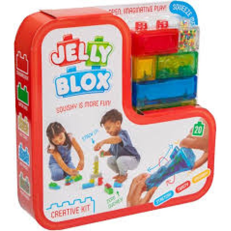 Jelly Blox Squishy Sensory 20 Block Creative Kit