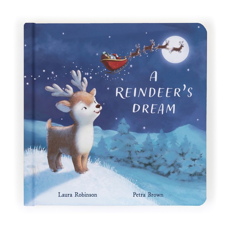 Jellycat Christmas Mitzi Reindeers Dream Book BK4RD 