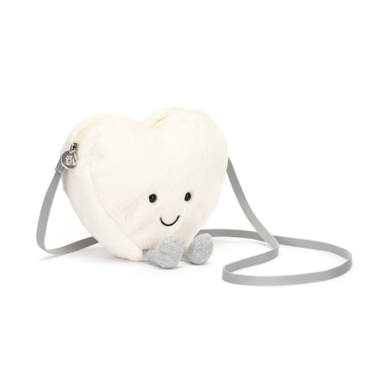 Jellycat Amuseable Cream Heart Bag A4CRHB