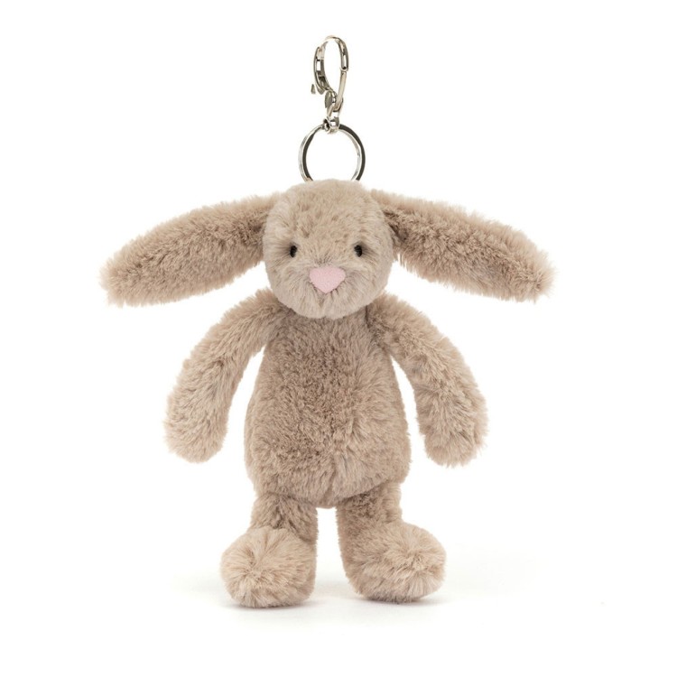 Jellycat Bashful Beige Bunny Bag Charm BAS4BEBC