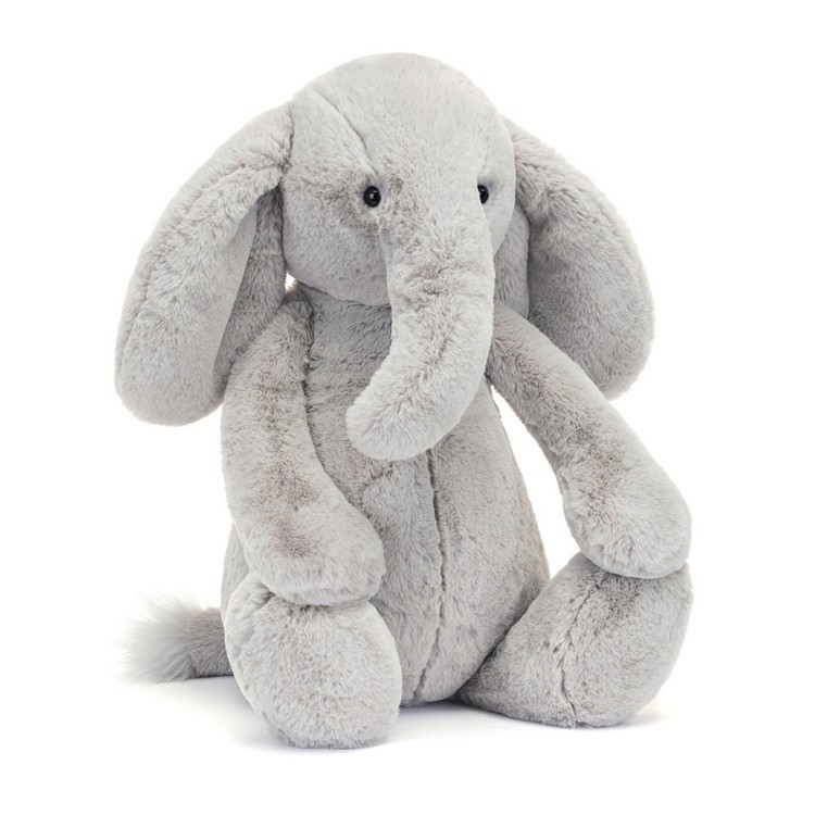 Jellycat Big Bashful Luxe Elephant Thuddeus BAH2ELE In Store Only One Per Customer