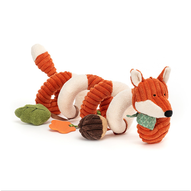 Jellycat Cordy Roy Baby Fox Spiral activity Toy SRSAT4FX