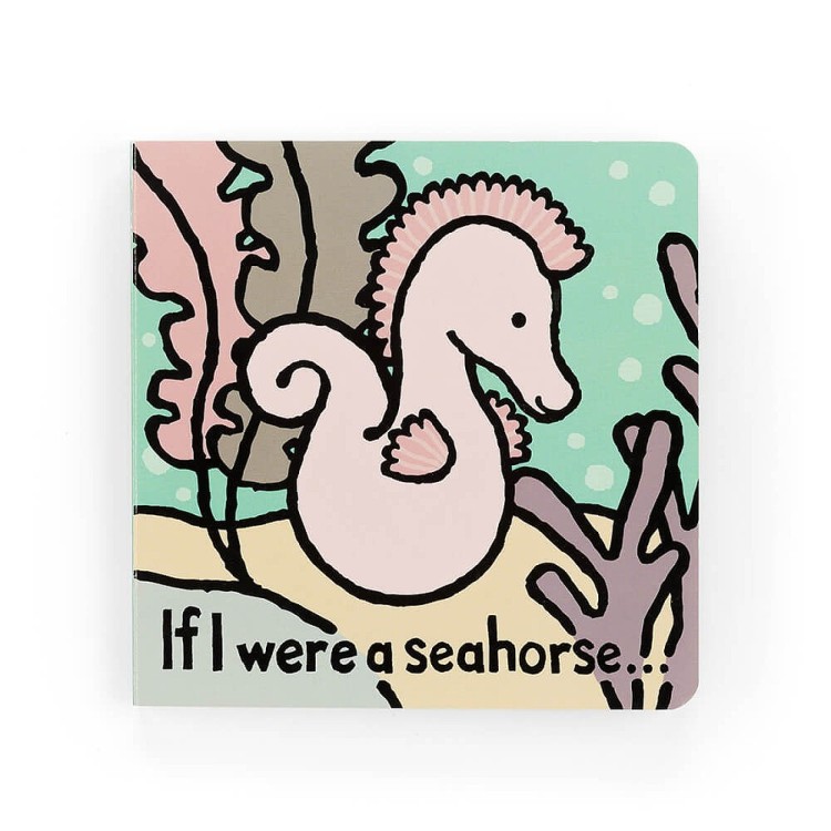 Jellycat If I Were A Seahorse Board Book BB444SH