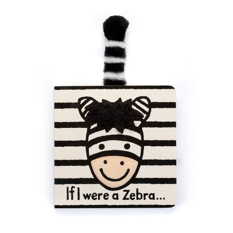 Jellycat If I Were A Zebra Board Book BB444ZEB