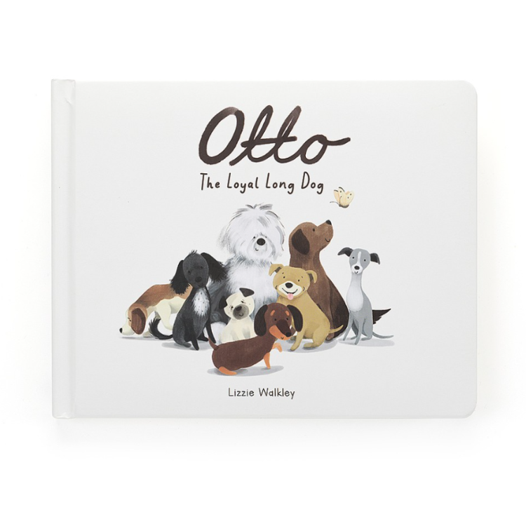 Jellycat Otto the Loyal Long Dog Book BK4OD