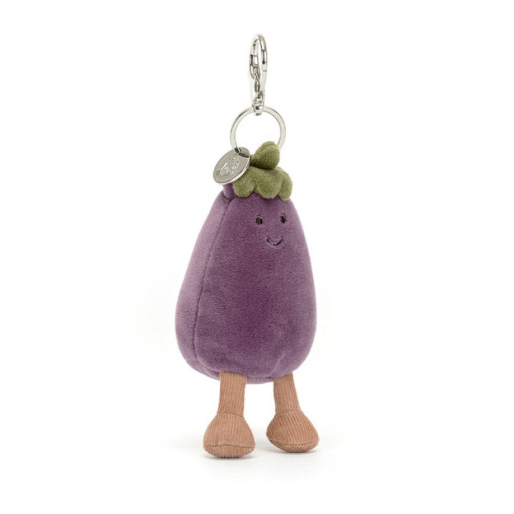 Jellycat Vivacious Aubergine Bag Charm VV4ABCN