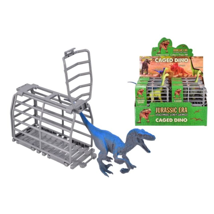Jurassic Era Caged Dino Volcanic Lost World TY0005 Assorted - One Supplied
