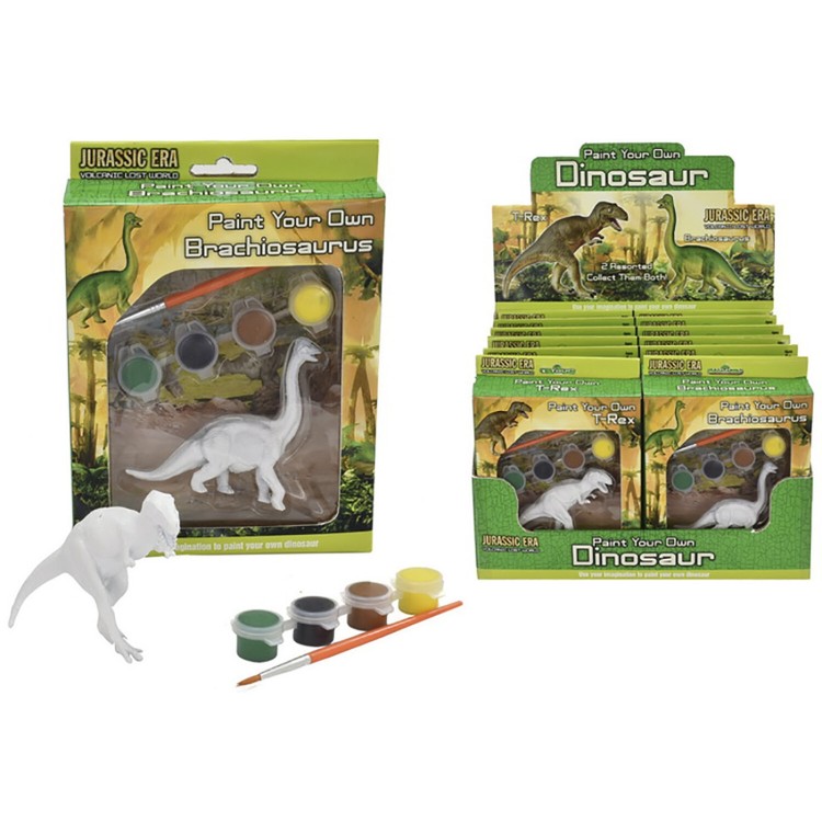 Jurassic Era Paint Your Own Dinosaur Kit TY9523 ASSORTED - ONE SUPPLIED 