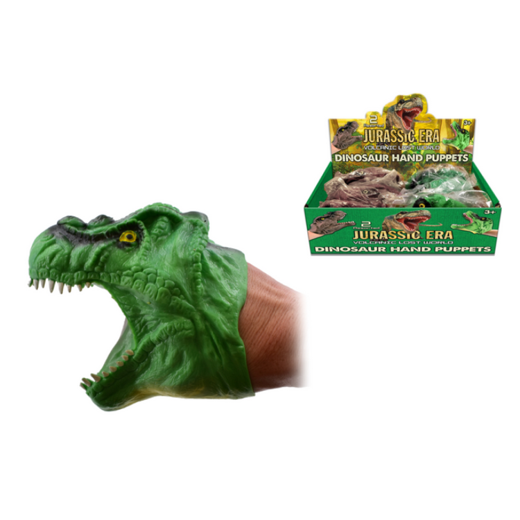 KTL Jurassic Era Volcanic Lost World Dinosaur Hand Puppet (Assorted Colours - One Supplied) TY1152