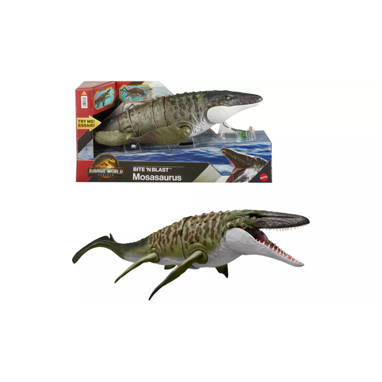 Mattel JCH00 Jurassic World Rebirth Bite'n Blast Mosasaurus
