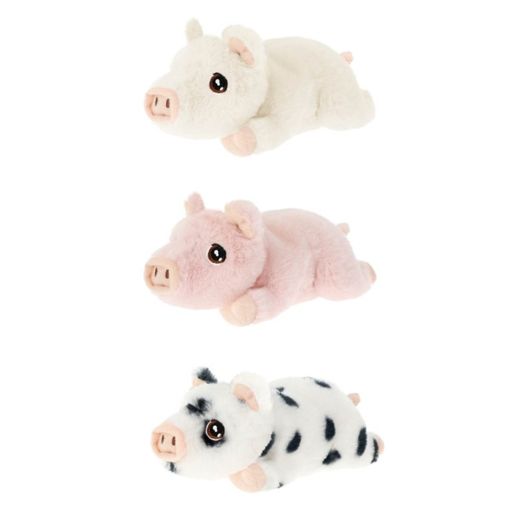 Keel Toys Keeleco 15cm Pigs With Sound Plush SE3854