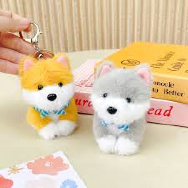 Kenji Dog Scarf Keychain