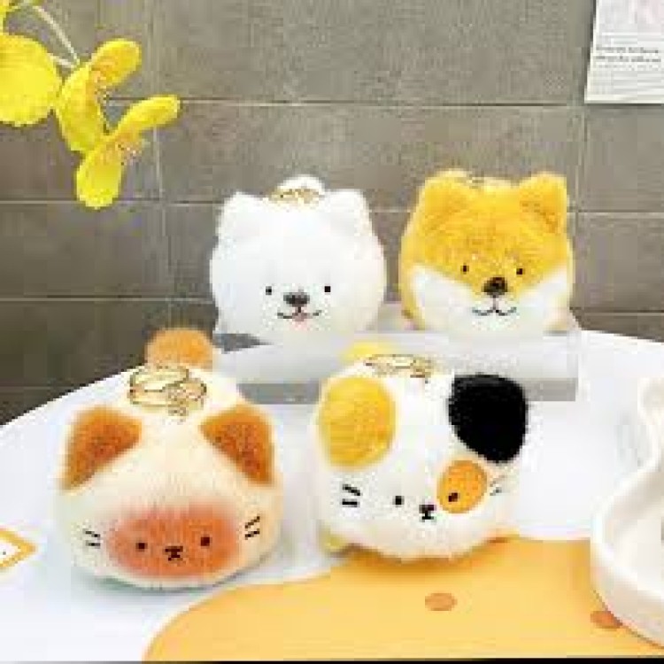 Kenji Fluffy Animal Keychain