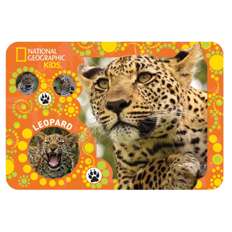 Kidicraft Holographic Lenticular Placemat - Nation Geographic Leopard