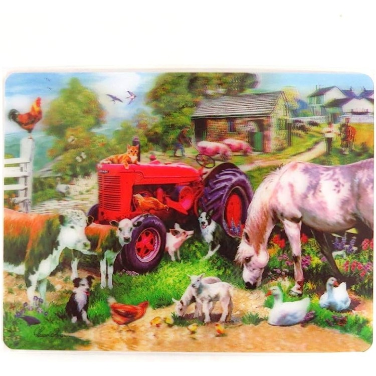 Kidicraft Holographic Lenticular Postcard Farm Animals