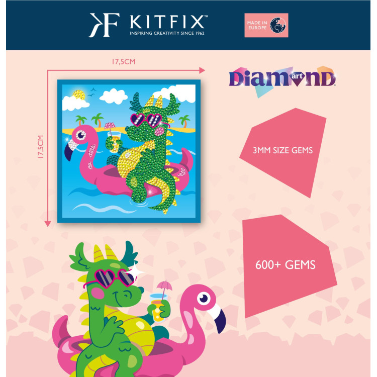 Kitfix Diamond Art junior Cool Dragon 2512