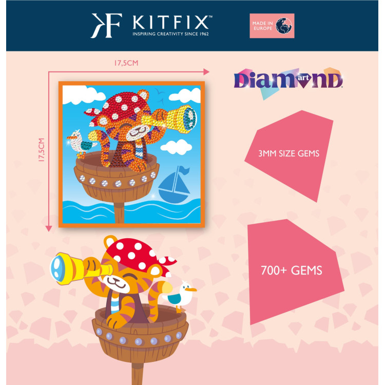 Kitfix Diamond Art junior Little Pirate 2514
