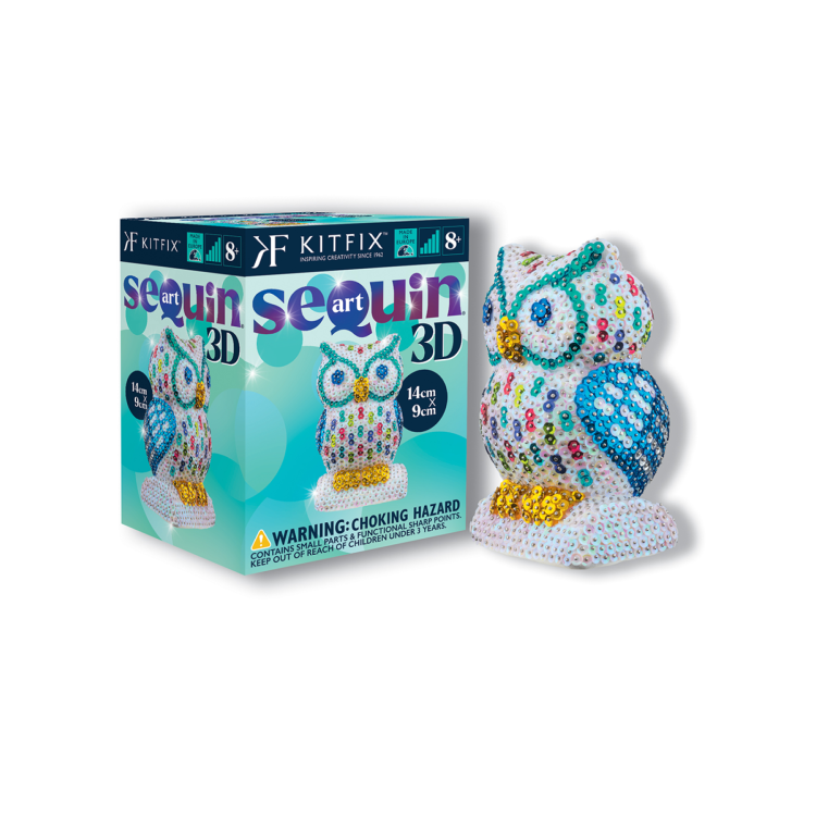 Kitfix Sequin Art 3D Owl 1409