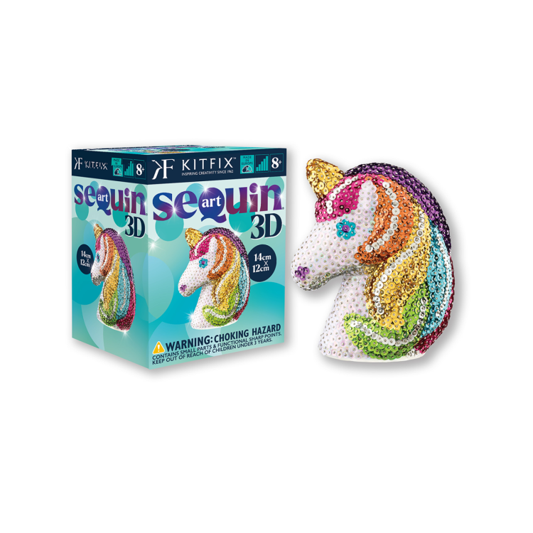 Kitfix Sequin Art 3D Unicorn 2113