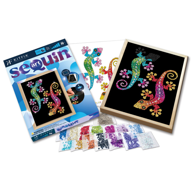 Kitfix Sequin Art Blue Premium Geckos 1931
