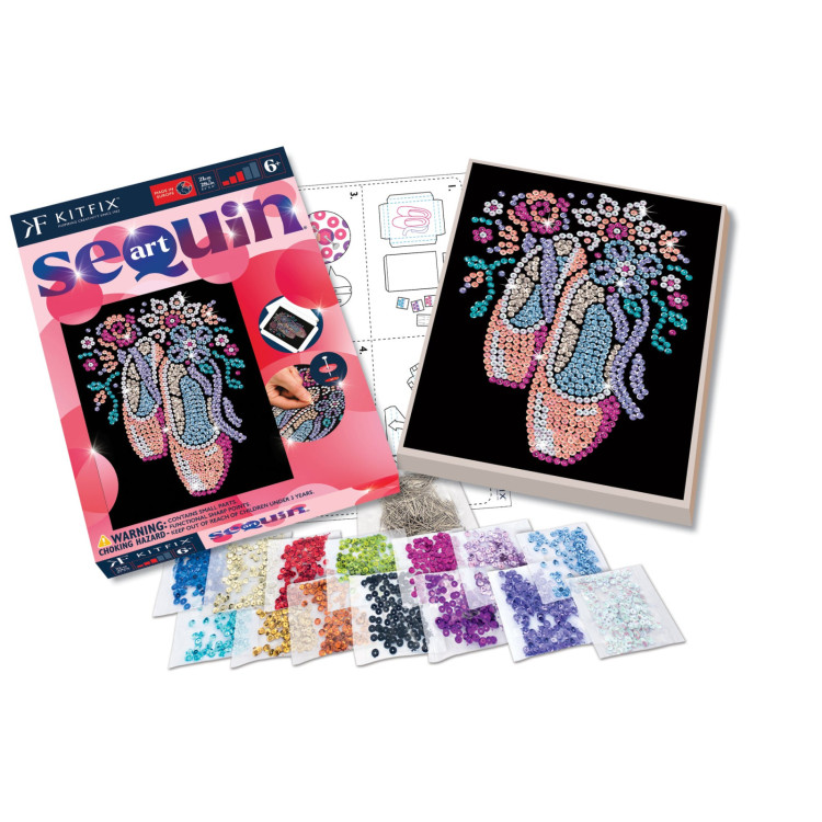 Kitfix Sequin Art Red Ballet Shoes 2226