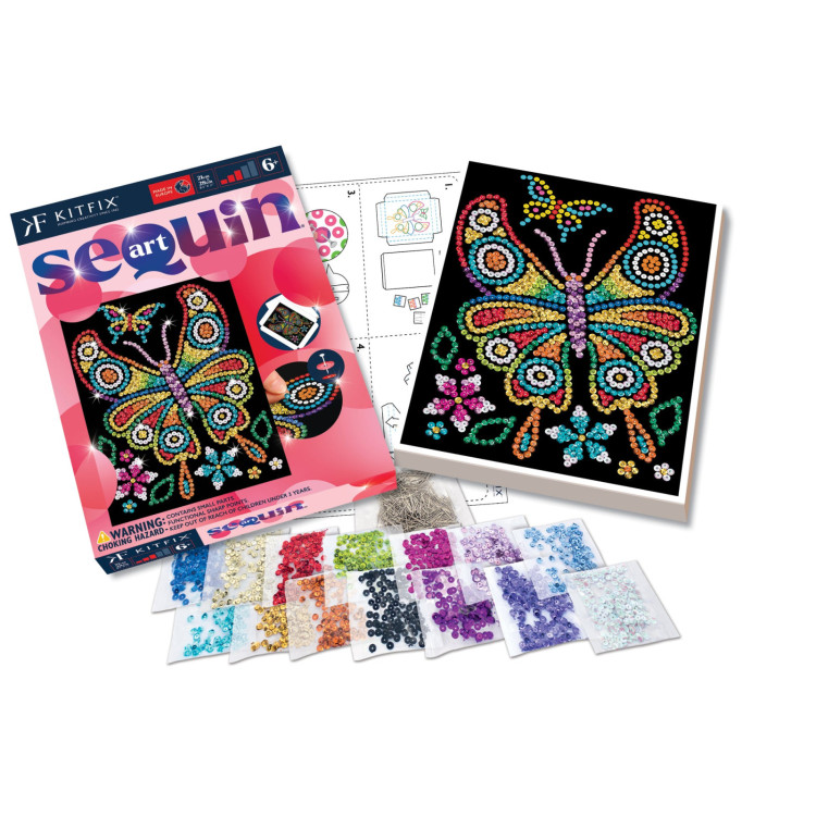 Kitfix Sequin Art Red Butterfly 2201
