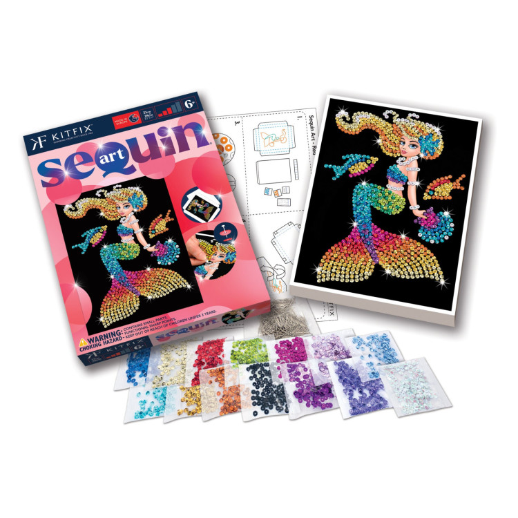 Kitfix Sequin Art Red Mermaid 2211