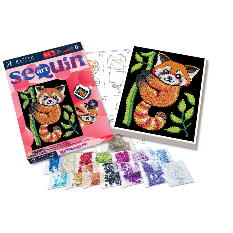 Kitfix Sequin Art Red Panda 2223
