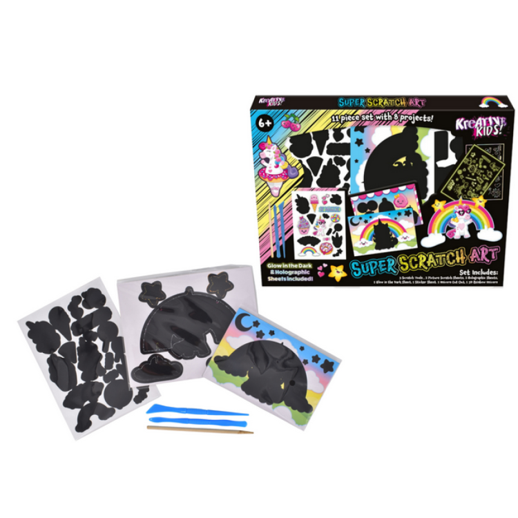 KTL Kreative Kids! Super Scratch Art 11 Piece Set TY0383