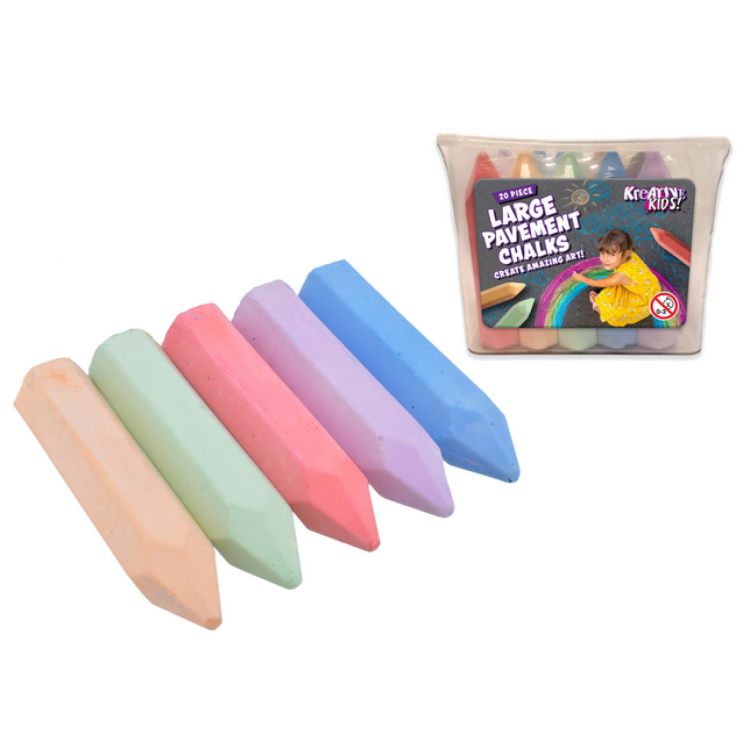 KTL Kreative Kids Large Pavement Chalks TY1359